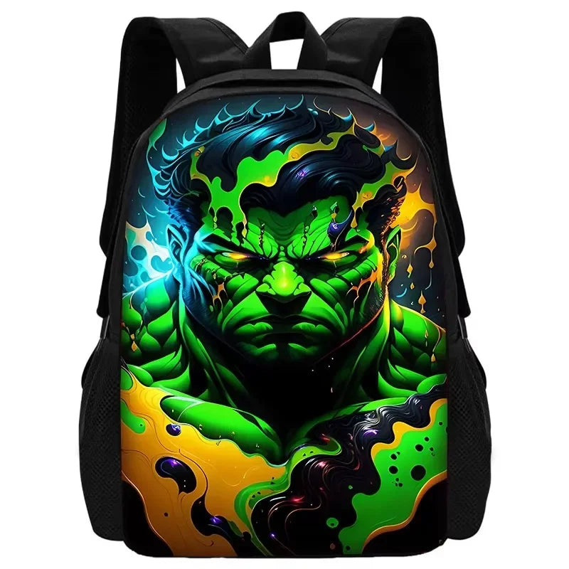 Hulk-rugzak - psychedelische neonabstracte kunst