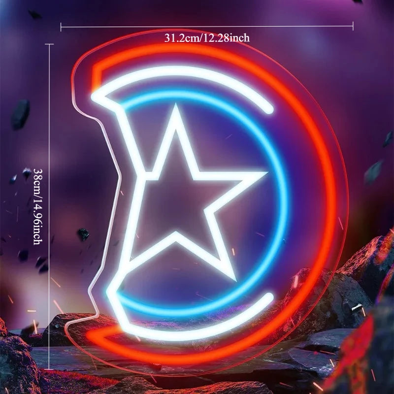 LED-neon Avengers - Rood A-logo