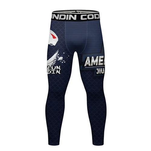 Jiu-jitsu-broek Captain America - Legging met schild en adelaar