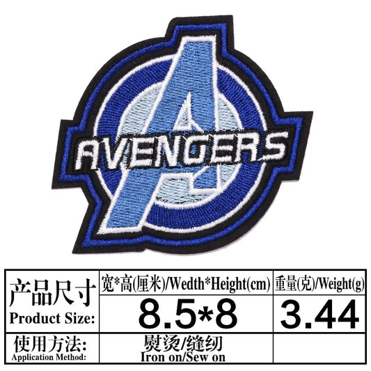 Avengers-logo A-patch - donker geborduurd