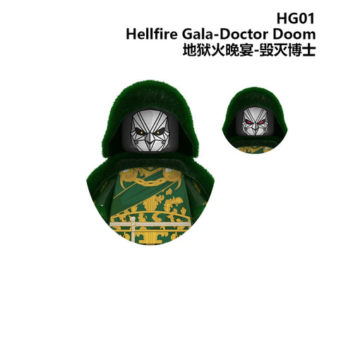 Doctor Doom-figuur - Groen-gouden Hellfire Gala