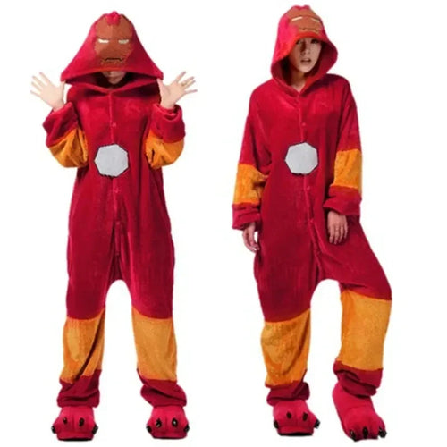 Pyjama Iron Man - Kigurumi-jumpsuit met capuchon
