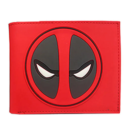 Avengers Deadpool-portemonnee - Zwart logo op rood