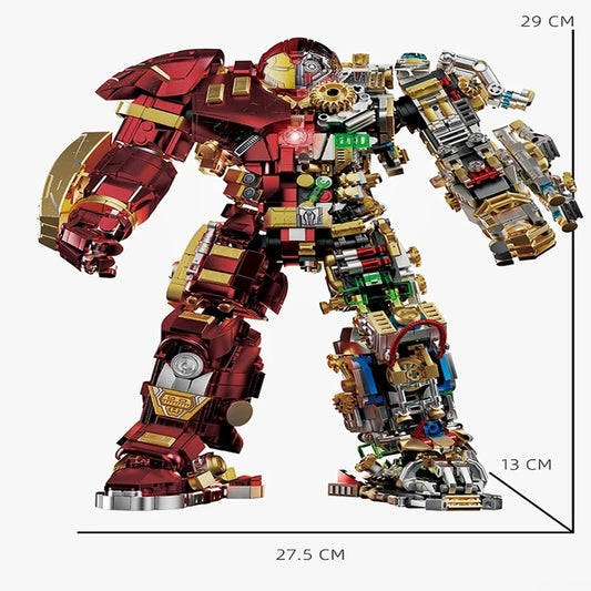 Building Blocks Iron Hero Mecha-set - Afmetingenaanzicht 29cm
