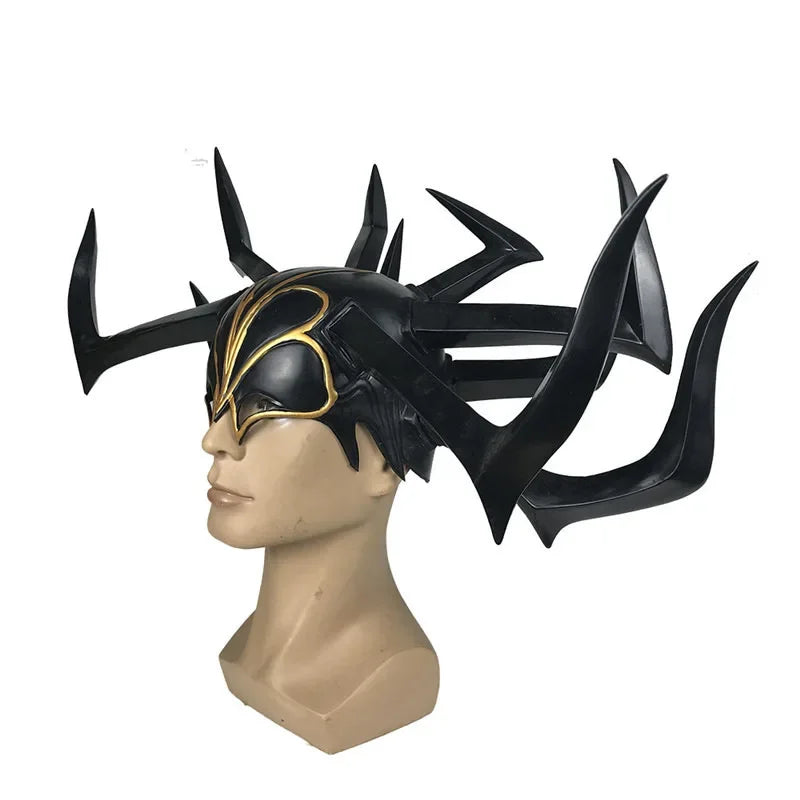 Hela-cosplayhelm - Zwarte kroon van de godin van de dood