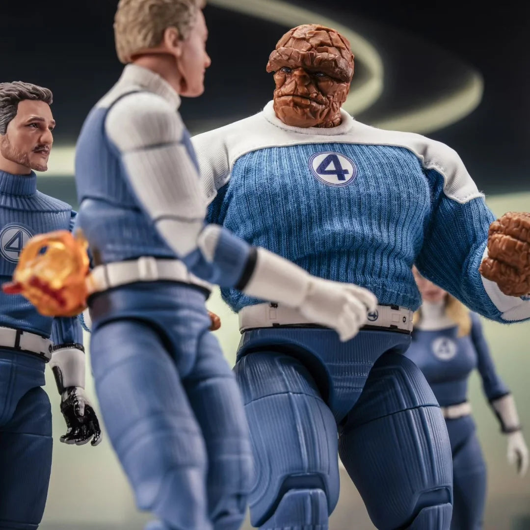 The Thing-figuurtje – blauw-wit uniform van de Fantastic Four