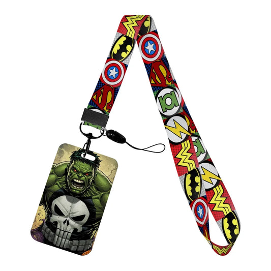 Hulk-badgehouder - brullend met Punisher-schedel