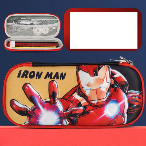 Iron Man-schooletui – ovale etui met rits