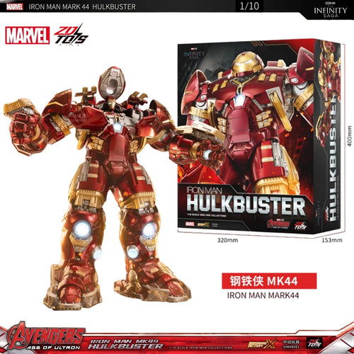 ZD Toys Iron Man MK44 Hulkbuster-figuur - Led, 36 cm