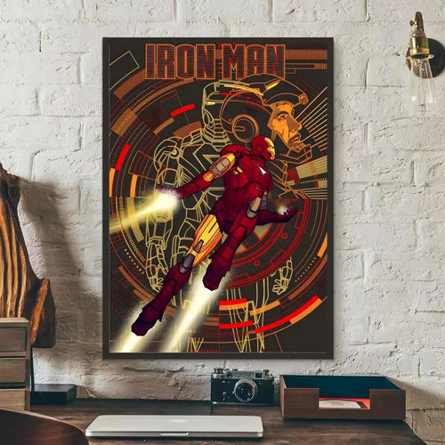 Iron Man-sticker - Heroïsche Pose