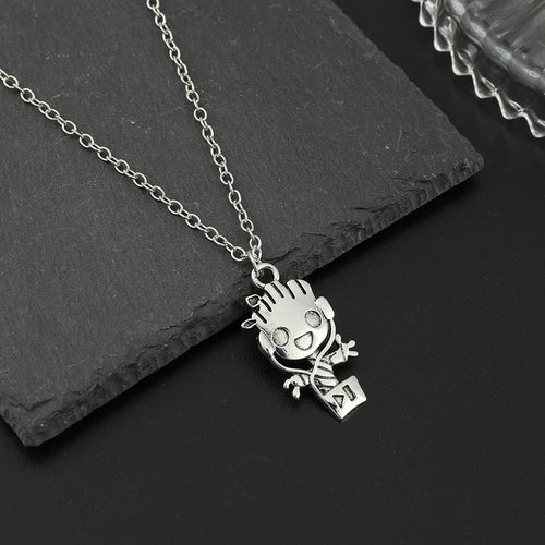 Zilverkleurige Baby Groot-hangerketting - Guardians of the Galaxy