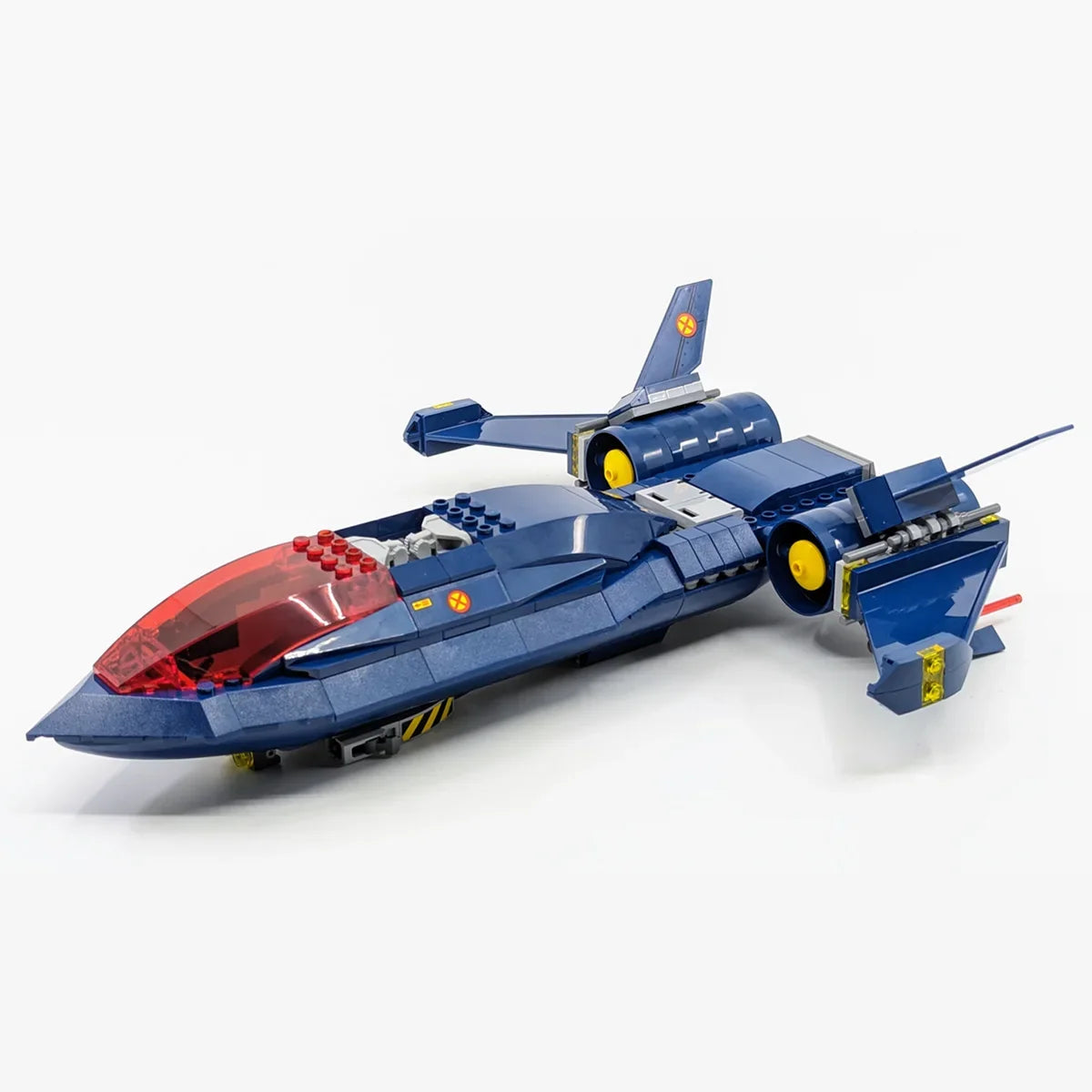 Jouet de construction en briques Avion X-Jet Blackbird - Modèle Avengers X-Men