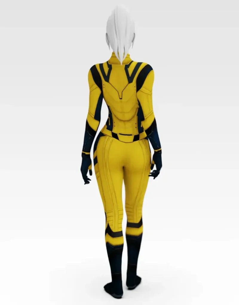 Wolverine-kostuum - Geel-marineblauwe jumpsuit