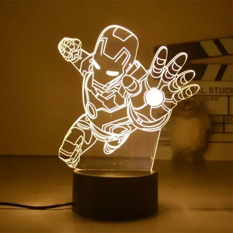 LED-lamp Marvel Avengers Iron Man - Vliegend, 3D, 18cm
