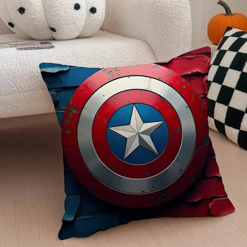 Kussenhoes Captain America - Aanval met schild