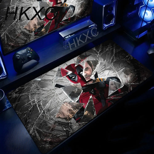 Marvel Deadpool-muismat - Collage met gebroken spiegel