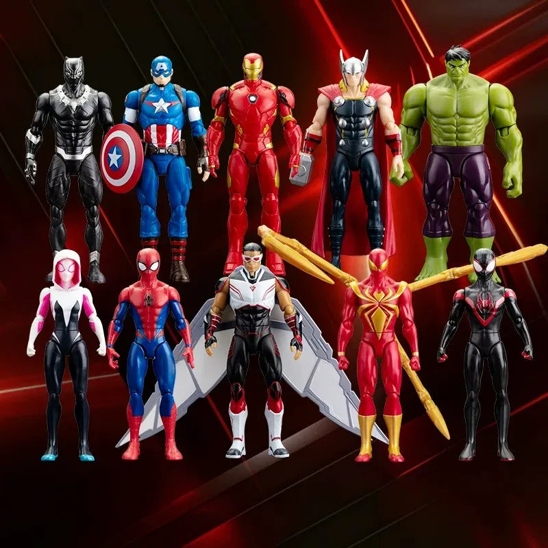 Coffret Avengers - Collection multi-personnages Iron Man Thor Hulk Spider-Man 18 cm
