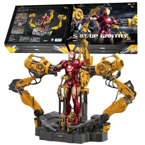 ZD Toys Iron Man MK4-figuur - Suit-Up Gantry-aankleedportaal