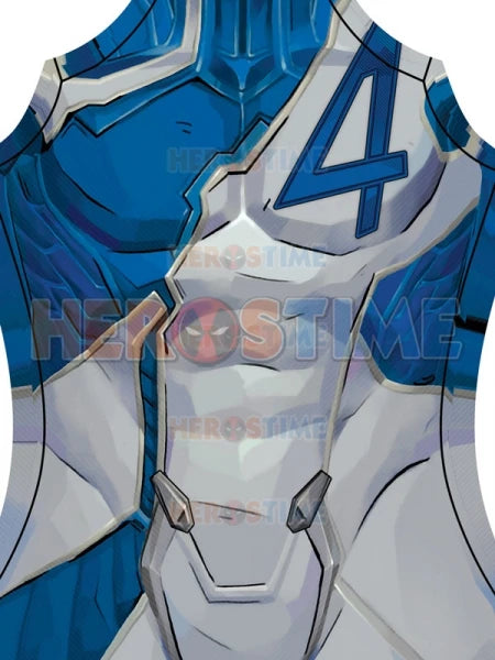 Fantastic Four-kostuum Mister Fantastic voor dames – blauw-grijs pak met pantserlook