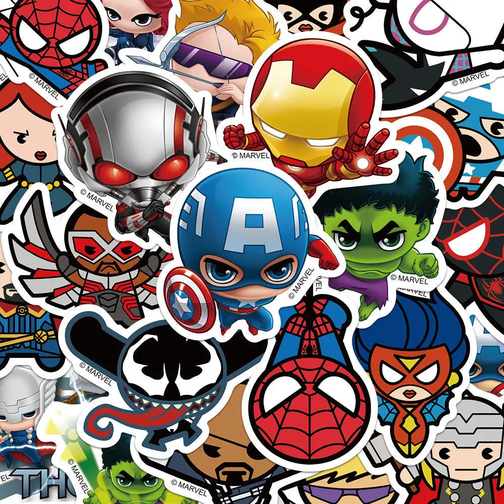 Avengers-stickers - Set van 50 waterbestendige stickers