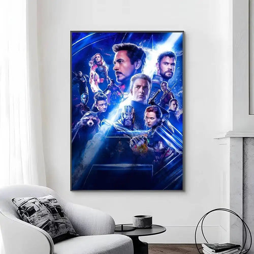 Avengers Infinity War-poster - Nachtblauw Teamontwerp