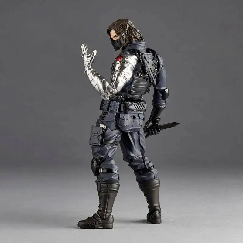 Figurine Winter Soldier - Bras bionique, pose de combat articulée