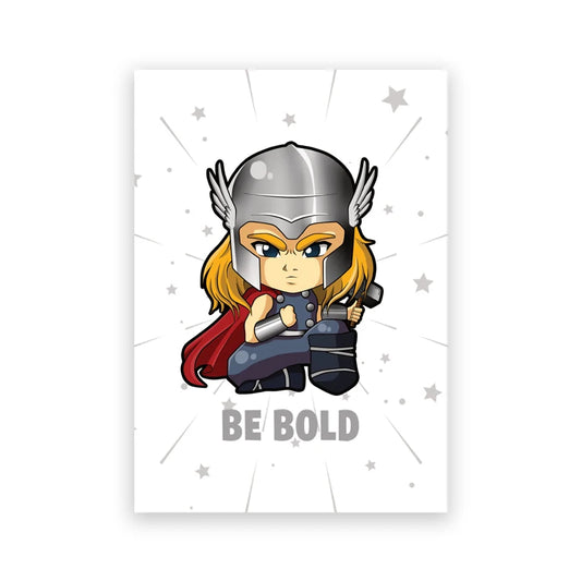 Chibi Thor-poster - Wees moedig