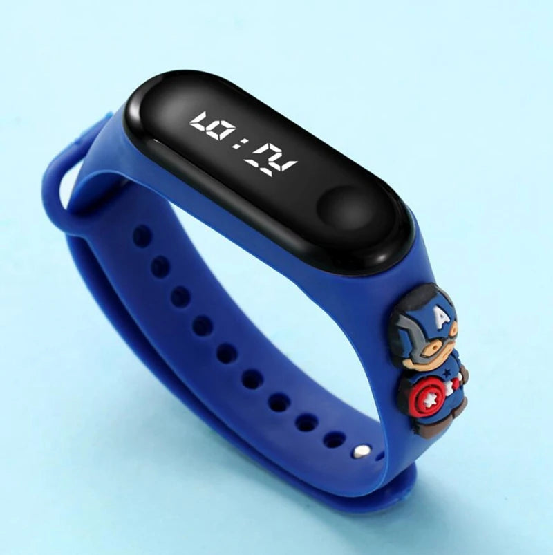 Montre LED Avengers - Enfant, étanche, super-héros