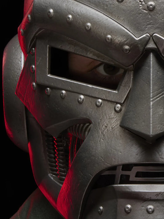 Doctor Doom-masker – zilverkleurige harshelm met cape
