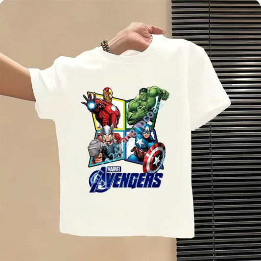 Avengers T-shirt voor kinderen - teamlogodesign wit