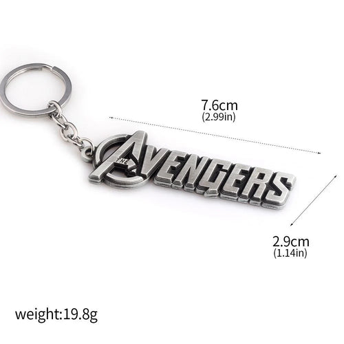 Avengers-sleutelhanger - Metalen tekst