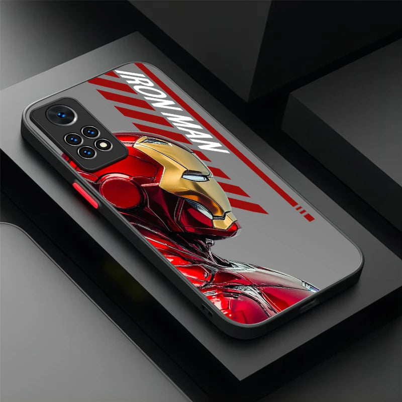 Xiaomi-hoesje Avengers Iron Man – profiel met grijze tekst