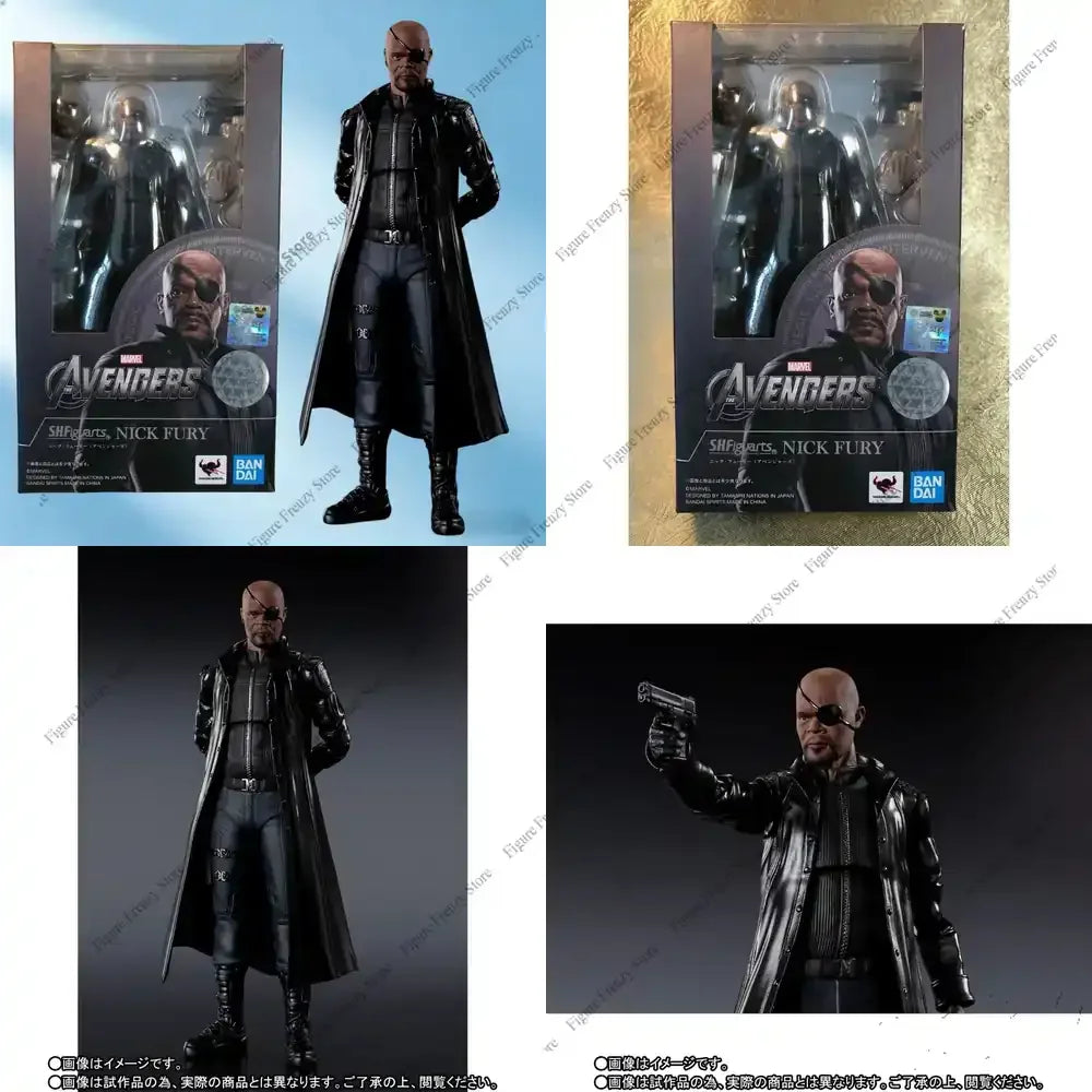Figurine S.H.Figuarts Nick Fury - Bandai, manteau long du directeur du S.H.I.E.L.D.