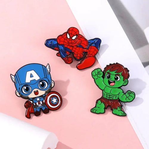 Avengers-chibispeldje - Spider-Man, Captain America en Hulk