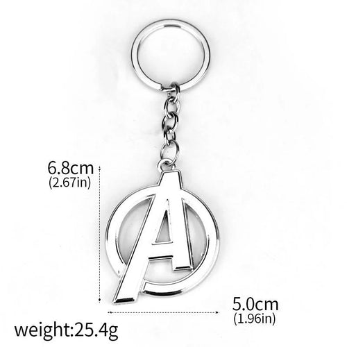Avengers-sleutelhanger met A-logo - Gepolijst chroom