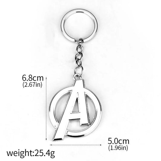 Avengers-sleutelhanger met A-logo - Gepolijst chroom