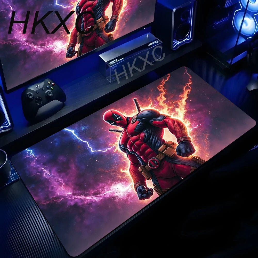 Marvel Deadpool-muismat - Paarse nevelvlammen