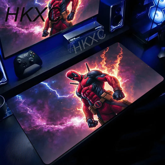 Marvel Deadpool-muismat - Paarse nevelvlammen