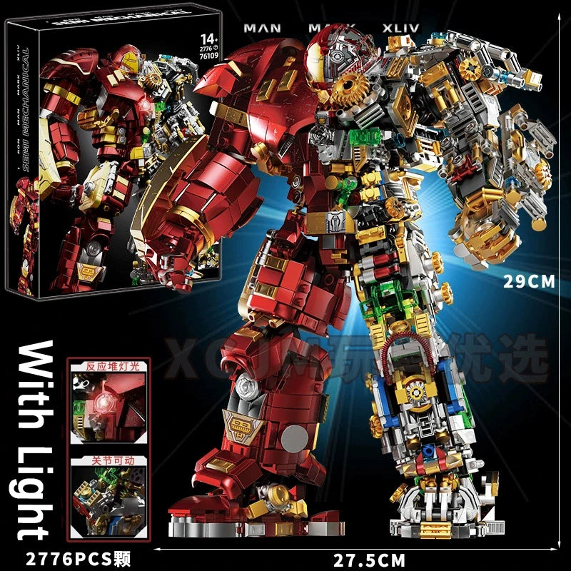 Building Blocks Iron Hero Mecha-set - Extreme editie met transparante snede