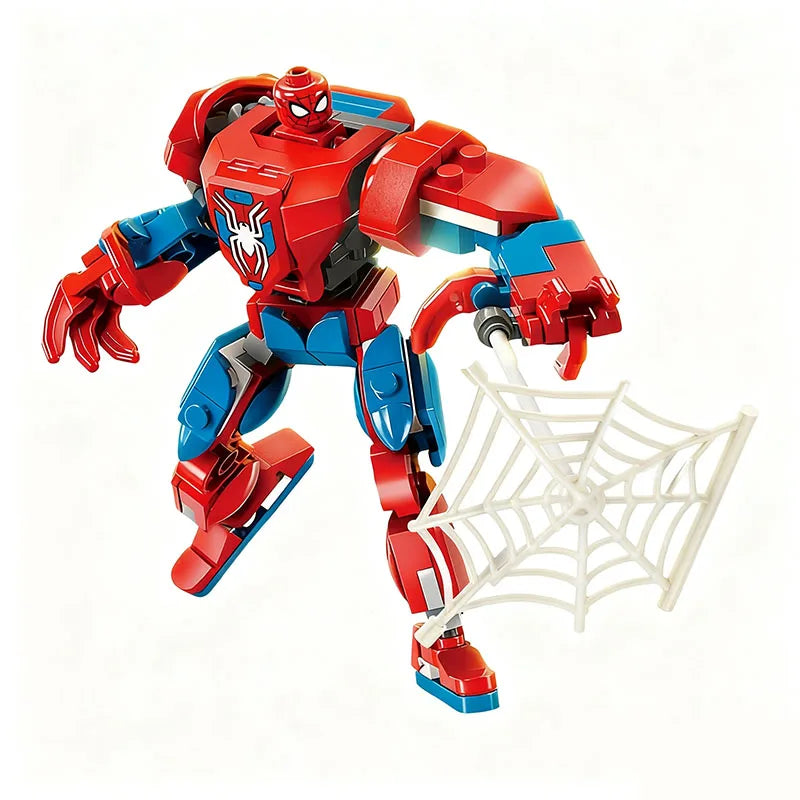 Set de blocs de construction Mecha Avengers - Captain America, Hulk, Wolverine et Thanos