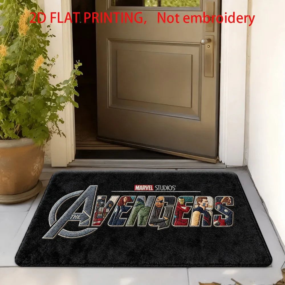 Marvel Avengers-tapijt - Veelkleurig mozaïekontwerp in stripstijl