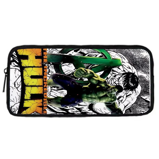 Hulk-etui - groen Incredible Hulk Avengers-logo in comicstijl