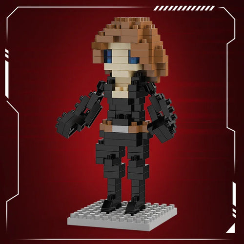 Avengers Black Widow Chibi Bouwstenen - Zwart Pak