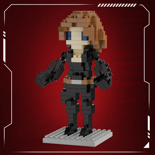 Avengers Black Widow Chibi Bouwstenen - Zwart Pak