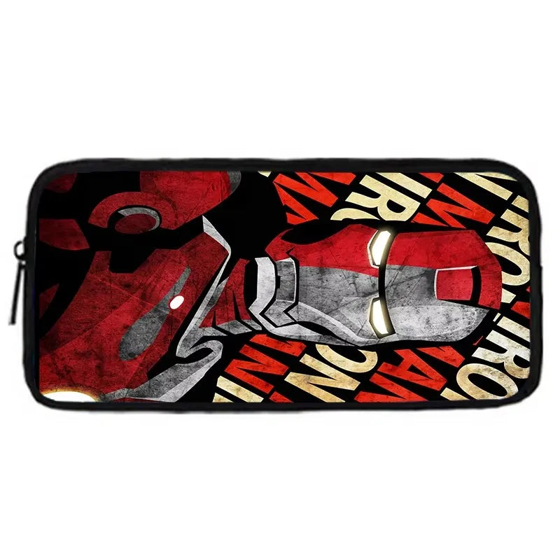 Avengers Iron Man-etui - Rood-grijs popartgezicht