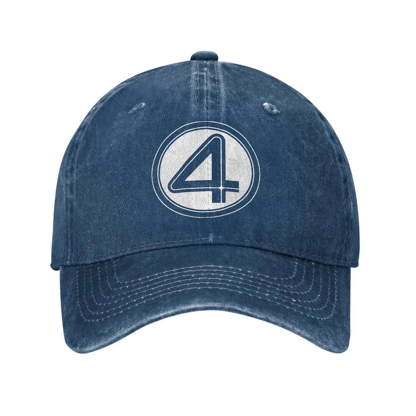 Fantastic Four-pet - verwassen marineblauwe denim