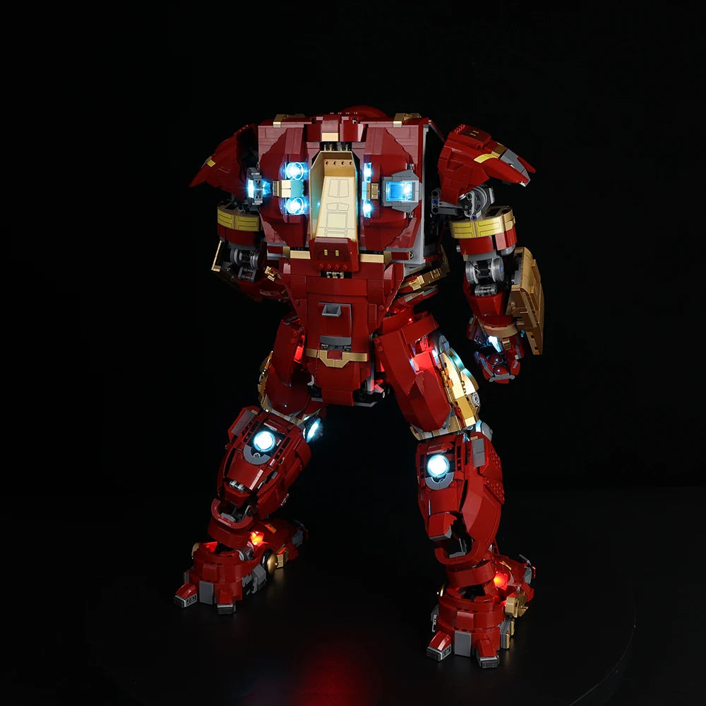 Lichtgevende ledset voor LEGO Hulkbuster 76210 - Volledige verlichting