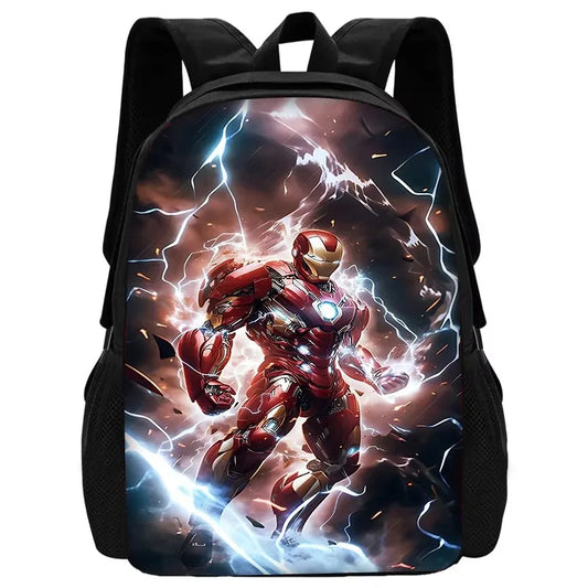Avengers Iron Man-rugzak - Bliksemschichten en gebalde vuist