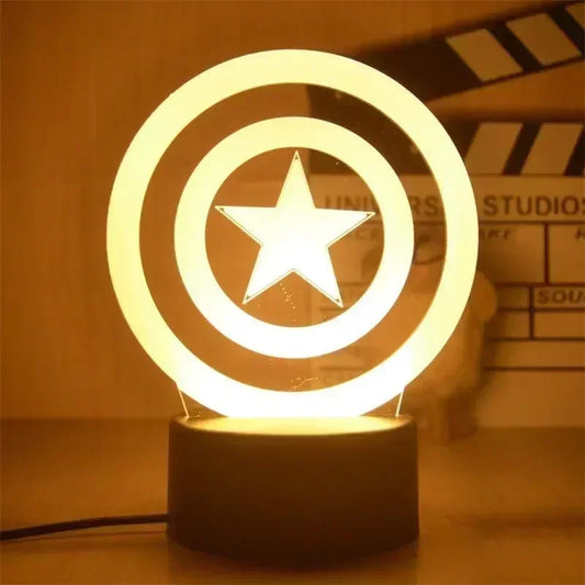 LED-lamp Marvel Avengers Captain America - 3D-schild, 18cm