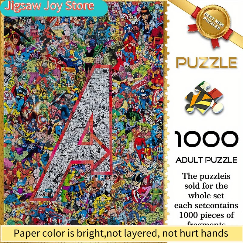 Puzzle Avengers, logo A, collage - 1000 pièces, super-héros